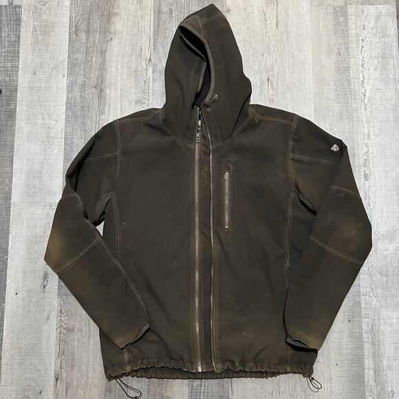 Kuhl Relik Vintage Patina Dye Hoody Jacket Men's XL Distressed Fleece Lined Hike - Picture 1 of 6